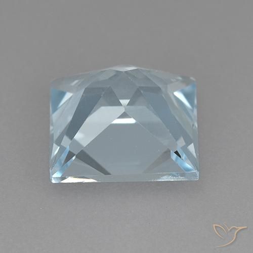 3.25克拉天然黄玉，正方形，VVS-VS