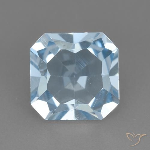 2.73ct 天然 天蓝 黄玉, 祖母绿式切割, VVS