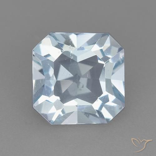2.86ct 天然 天蓝 黄玉, 祖母绿式切割, VVS-VS