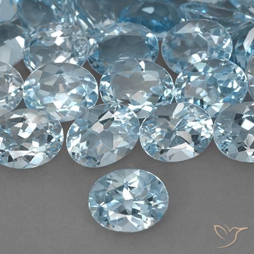 2.31ct 天然 天蓝 黄玉, 椭圆形, VVS-VS
