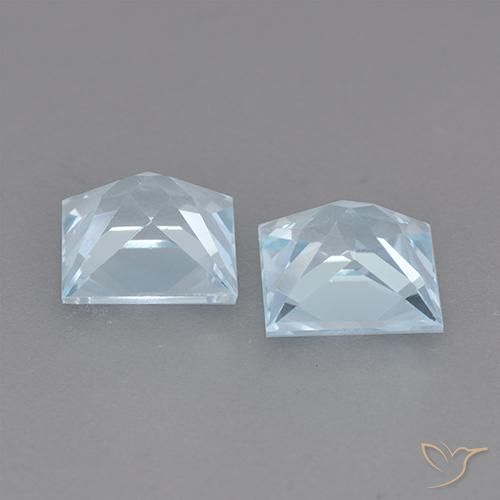 3.98克拉天然黄玉，正方形，VVS