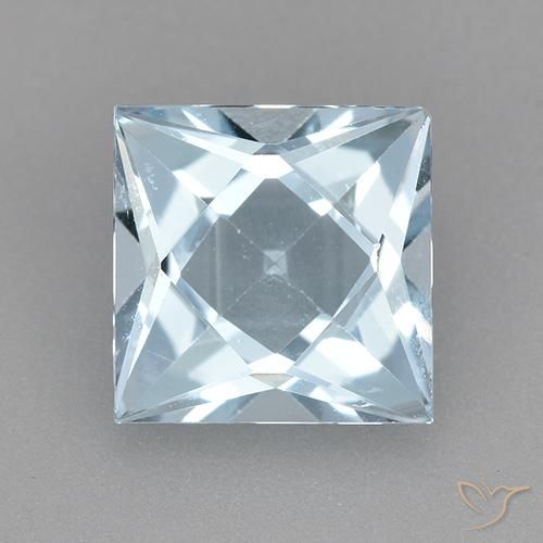 1.99ct 天然 天蓝 黄玉, 正方形, VVS
