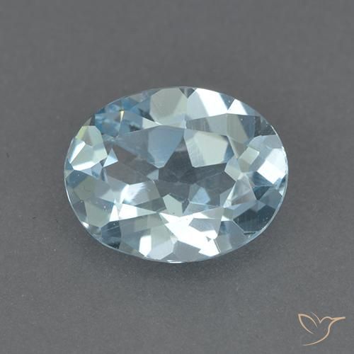 2.24ct 天然 天蓝 黄玉, 椭圆形, VVS-VS