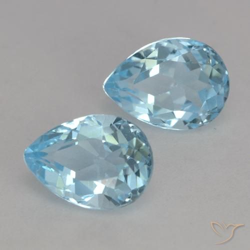 1.87克拉天然黄玉，梨形，VVS-VS