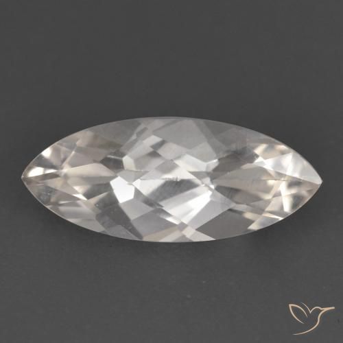 1.53ct 天然 白色 黄玉, 榄尖形, VS