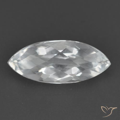 1.64ct 天然 白色 黄玉, 榄尖形, VS