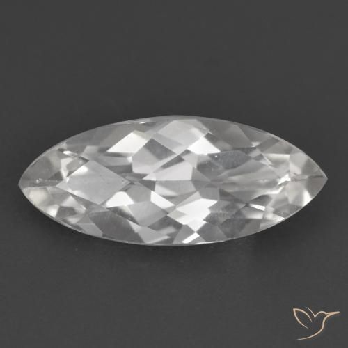 1.53ct 天然 白色 黄玉, 榄尖形, VS