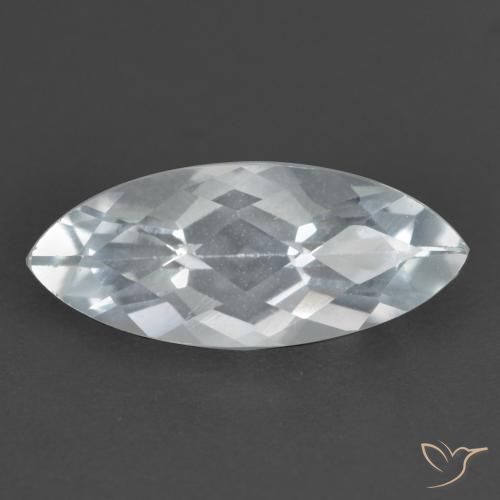 1.74ct 天然 蓝白色 黄玉, 榄尖形, VS