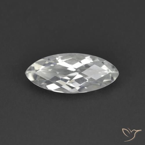 1.69ct 天然 白色 黄玉, 榄尖形, VS