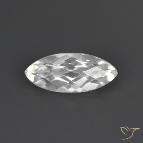 1.76ct 天然 白色 黄玉, 榄尖形, VS
