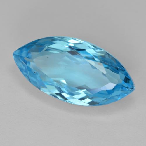 13.41克拉天然托帕石，马眼形，20×10毫米，VVS-VS