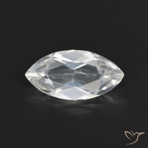 1.97ct 天然 蓝白色 黄玉, 榄尖形, VVS