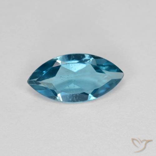 1.01ct 天然 蓝色 黄玉, 榄尖形, VS