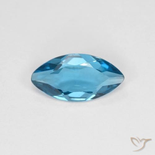 1.02ct 天然 蓝色 黄玉, 榄尖形, VS