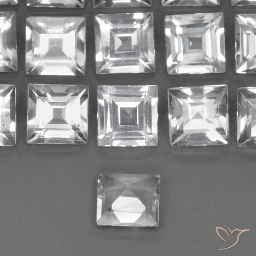 0.58克拉天然黄玉，正方形，VVS-VS