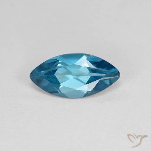 1.17ct 天然 蓝色 黄玉, 榄尖形, VS