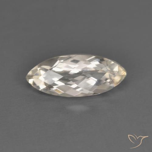 1.88ct 天然 暖白 黄玉, 榄尖形, VVS-VS