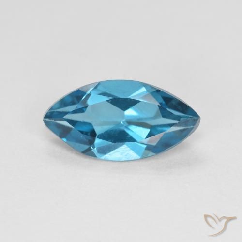 1.16ct 天然 蓝色 黄玉, 榄尖形, VVS