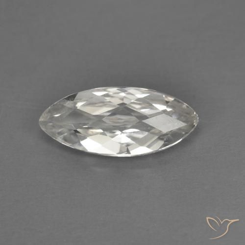 1.45ct 天然 暖白 黄玉, 榄尖形, VVS