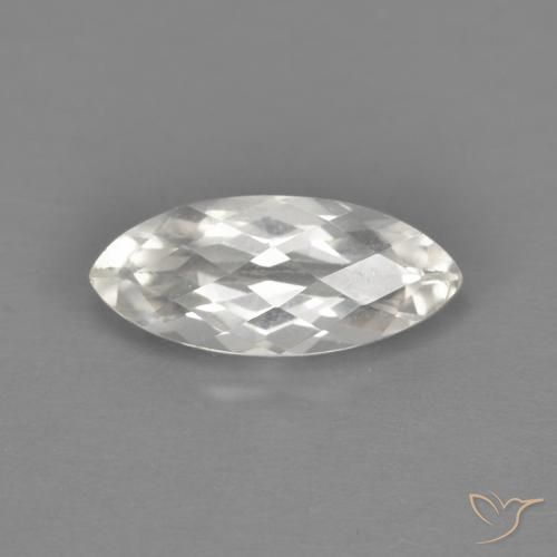 1.85ct 天然 暖白 黄玉, 榄尖形, VVS-VS