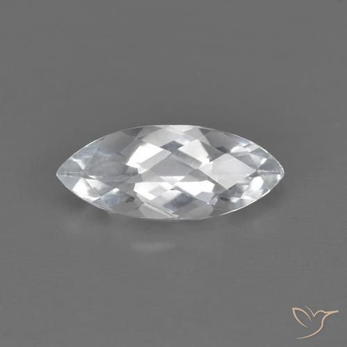 1.60ct 天然 白色 黄玉, 榄尖形, VVS-VS