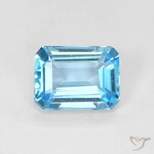 1.99ct 天然 瑞士蓝 黄玉, 祖母绿式切割, VVS