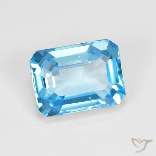 2.07ct 天然 瑞士蓝 黄玉, 祖母绿式切割, VVS