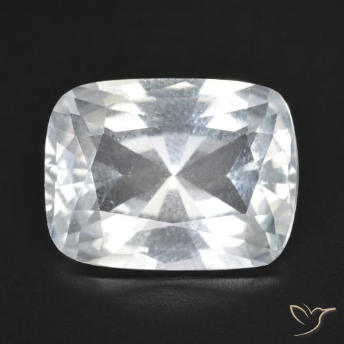 11.22ct 天然 白色 黄玉, 软垫, VVS-VS