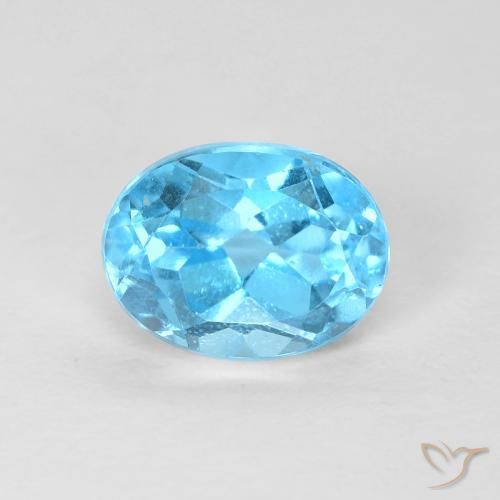 1.69ct 天然 瑞士蓝 黄玉, 椭圆形, VS