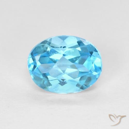1.68ct 天然 瑞士蓝 黄玉, 椭圆形, VVS