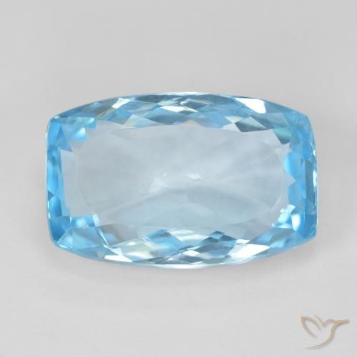 11.64ct 天然 瑞士蓝 黄玉, 软垫, VVS-VS