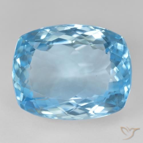 29.55ct 天然 瑞士蓝 黄玉, 软垫, VVS-VS