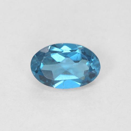 0.59ct 天然 蓝色 黄玉, 椭圆形, VVS-VS