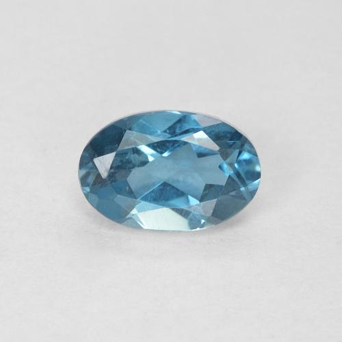0.62ct 天然 蓝色 黄玉, 椭圆形, VVS-VS