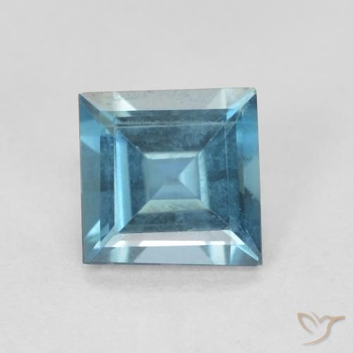 0.57克拉天然黄玉，正方形，VVS