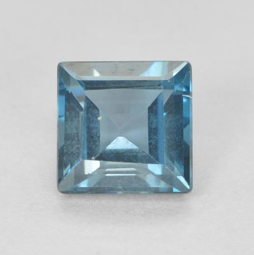 0.79ct 天然 蓝色 黄玉, 正方形, VVS