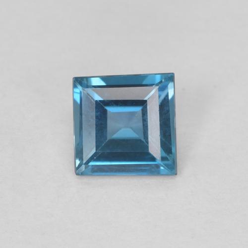 0.63ct 天然 蓝色 黄玉, 正方形, VVS-VS