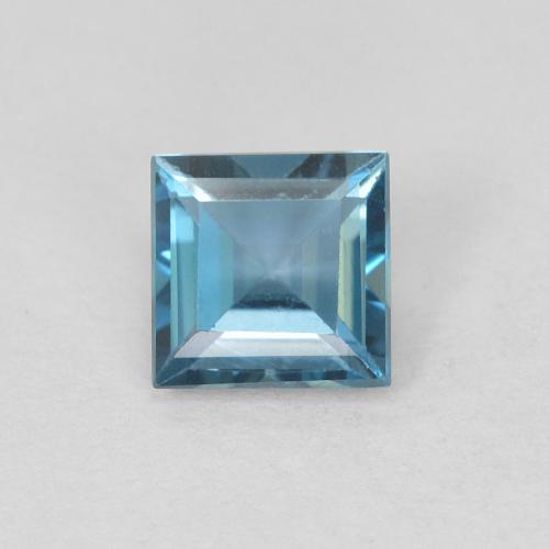 0.76ct 天然 蓝色 黄玉, 正方形, VVS-VS