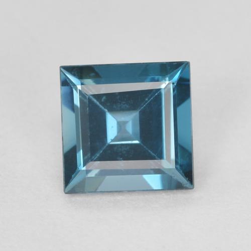 0.70ct 天然 蓝色 黄玉, 正方形, VVS