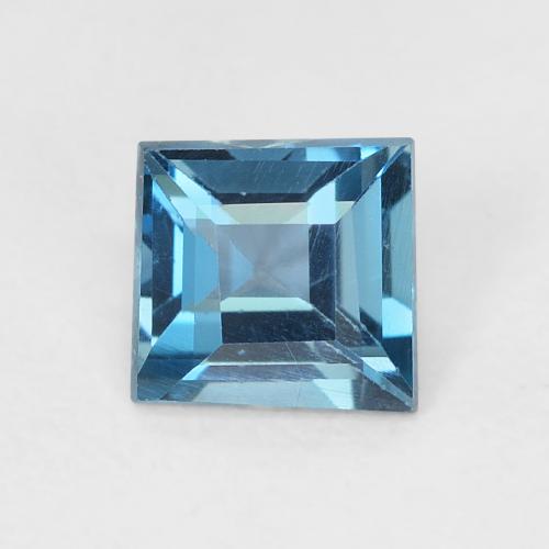 0.65ct 天然 蓝色 黄玉, 正方形, VVS