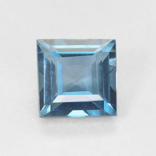 0.82ct 天然 蓝色 黄玉, 正方形, VVS-VS
