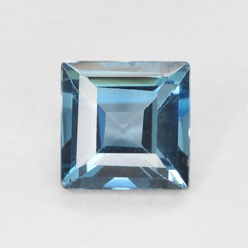 0.77ct 天然 蓝色 黄玉, 正方形, VVS-VS