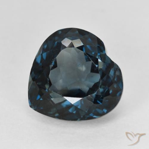 7.59ct 天然 蓝色 黄玉, 心形, VVS