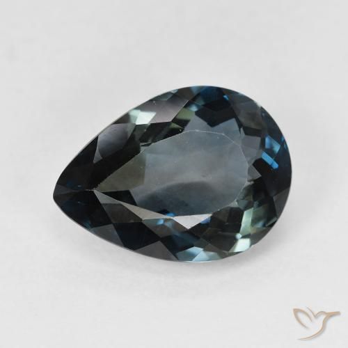 4.54ct 天然 午夜蓝 黄玉, 梨形, VVS