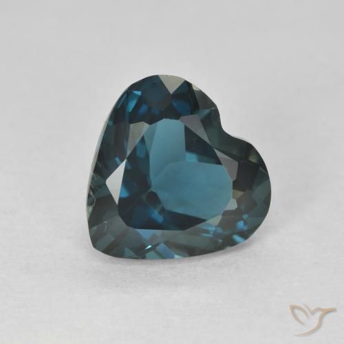 3.79ct 天然 蓝色 黄玉, 心形, VVS