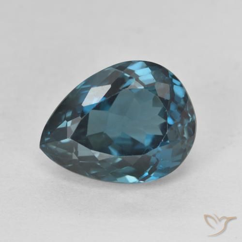5.89ct 天然 蓝色 黄玉, 梨形, VVS-VS