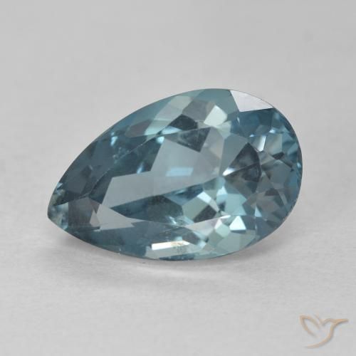 4.59ct 天然 蓝色 黄玉, 梨形, VVS-VS