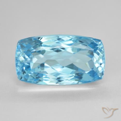 14.65ct 天然 瑞士蓝 黄玉, 软垫, VVS
