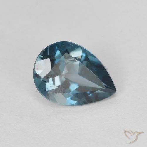 0.80克拉天然黄玉，梨形，VVS-VS