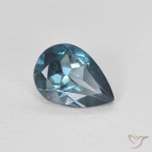 0.83ct 天然 蓝色 黄玉, 梨形, VVS
